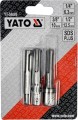 YATO ZESTAW ADAPTERÓW SDS-PLUS DO NASADEK 1/4" 3/8" 1/2" 3  SZTUKI YT-04686