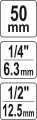 YATO ADAPTER UDAROWY DO BITÓW 1/2" - 1/4" YT-04691