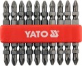 YATO KOŃCÓWKI WKRĘTAKOWE DWUSTRONNE PH2X65MM 10 SZTUK YT-0481