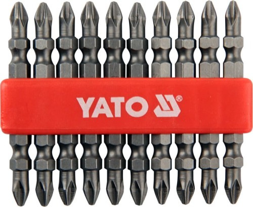 YATO KOŃCÓWKI WKRĘTAKOWE DWUSTRONNE PH2X65MM 10 SZTUK YT-0481