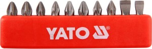 YATO GROTY DO WKRĘTARKI 1/4" MIX 25MM 10 SZT.YT-0482