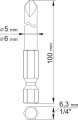 YATO KOŃCÓWKI WKRĘTAKOWE TRI-WING 1/4" NR2X100MM NR4X100MM 2 SZTUKI YT-0497
