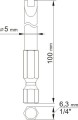 YATO KOŃCÓWKI WKRĘTAKOWE 1/4'' SPANNER NR4x100MM NR8x100MM 2 SZTUKI YT-0498