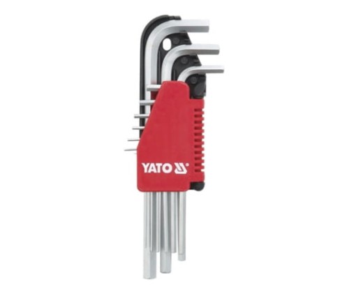 YATO KLUCZE IMBUSOWE HEX 2-10MM 9 CZ. YT-0502