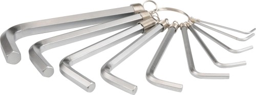 YATO ZESTAW KLUCZY IMBUSOWYCH HEX 1.5-10MM 10 SZTUK YT-0504