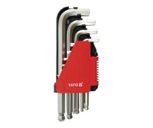YATO KLUCZE IMBUSOWE HEX KULKA 2-12MM, 10 CZ. YT-0509