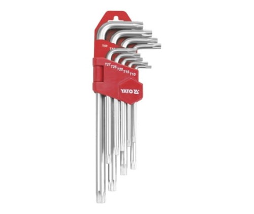 YATO ZESTAW KLUCZY TORX T10-T50 9 SZTUK YT-0512