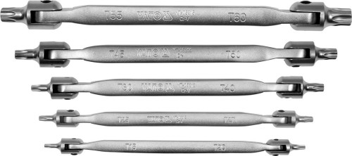 YATO ZESTAW KLUCZY TORX Z PRZEGUBEM 5 SZT. YT-05320