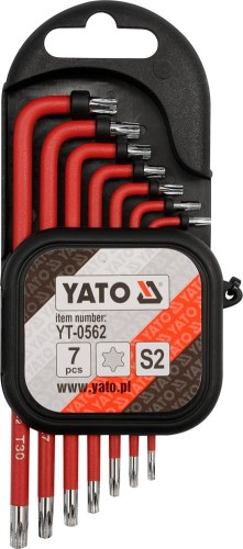 YATO ZESTAW KLUCZY IMBUSOWYCH TORX T9-T30 7 SZTUK YT-0562
