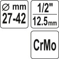YATO KLUCZ DO DRĄŻKÓW KIEROWNICZYCH 27-42MM YT-06162