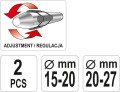 YATO ZESTAW DO CENTROWANIA TARCZY SPRZĘGŁA, ZAKRES 15-20MM 20-27MM YT-06312