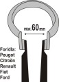 YATO SZCZYPCE DO OPASEK WYDECHU 300MM YT-0652