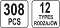 YATO KOMPLET SPINEK SAMOCHODOWYCH FIAT 308 SZT. YT-06654