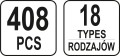 YATO KOMPLET SPINEK SAMOCHODOWYCH NISSAN 408 SZT. YT-06657