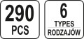 YATO KOMPLET SPINEK SAMOCHODOWYCH BMW 290 SZT. YT-06661