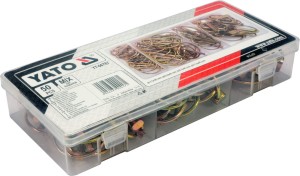 YATO ZESTAW ZAWLECZEK Z KÓŁKIEM 50 SZT. YT-06787