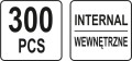 YATO ZESTAW PIERŚCIENI SEGERA WEWNĘTRZNYCH 300 SZT. YT-06881