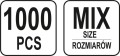 YATO ZESTAW ZAWLECZEK PROSTYCH MIX ROZMIARÓW 100 SZT. YT-06885
