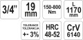 YATO KLUCZ DYNAMOMETRYCZNY 3.4" 150-800NM YT-07711 - DARMOWA WYSYŁKA