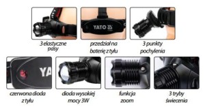 YATO LATARKA CZOŁOWA YT-08590