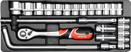 YATO  ZESTAW NARZĘDZIOWY 25 SZT. 1/2" YT-12671
