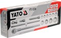 YATO  ZESTAW NARZĘDZIOWY 3/4" 15 CZĘŚCI YT-1334  - DARMOWA WYSYŁKA