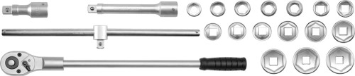 YATO  ZESTAW NARZĘDZIOWY 3/4" 21 CZĘŚCI YT-1335 - DARMOWA WYSYŁKA