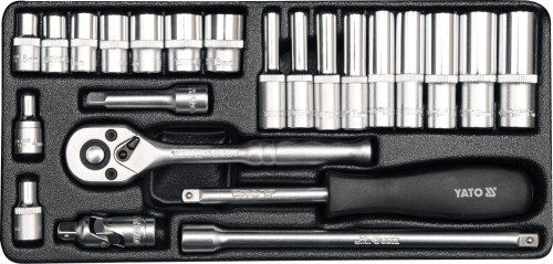 YATO ZESTAW NARZĘDZIOWY 1/4", KPL. 23 SZT. YT-14421