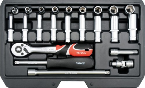YATO ZESTAW NARZĘDZIOWY 1/4", KPL. 23 SZT. YT-14451