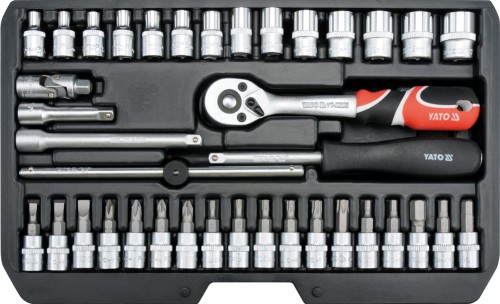 YATO  ZESTAW NARZĘDZIOWY 1/4" 38 CZĘŚCI XS 14471