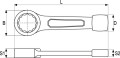 YATO KLUCZ DO POBIJANIA OCZKOWY 32MM YT-1604