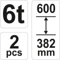 YATO PODSTAWKI POD SAMOCHÓD DO 6T KOMPLET 2 SZTUKI YT-17312