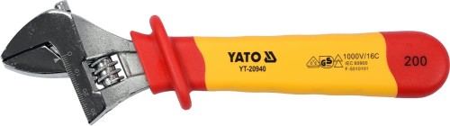 YATO KLUCZ NASTAWNY IZOLOWANY 200MM VDE YT-20940 - DARMOWA WYSYŁKA