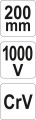 YATO SZCZYPCE UNIWERSALNE 200MM VDE YT-21153
