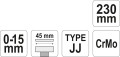 YATO SZCZYPCE BLACHARSKIE TYPU JJ 230MM YT-2161