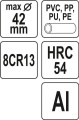 YATO OBCINAK DO RUR PCV 42MM V-CUT YT-22292