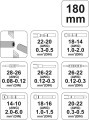 YATO SZCZYPCE DO ZACISKANIA KONEKTORÓW 0.08-6MM2, 2 FUNKCJE YT-2256