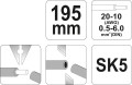 YATO  SZCZYPCE DO ŚCIĄGANIA IZOLACJI 195MM YT-2275