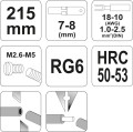 YATO SZCZYPCE DO ŚCIĄGANIA IZOLACJI 215MM YT-2293