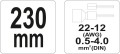 YATO SZCZYPCE DO ZACISKANIA KONEKTORÓW 220MM  0,5-4,0MM YT-2299