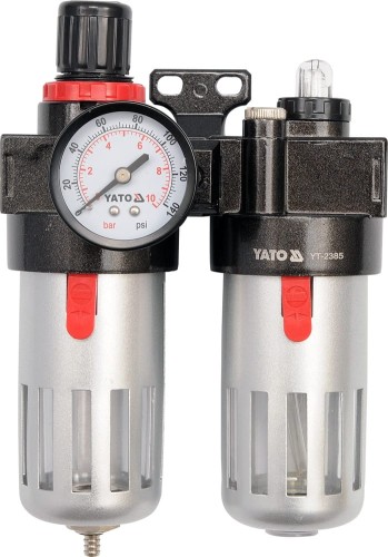 YATO  ZESPÓŁ FILTRUJĄCY REDUKTOR + SMAROWNICA 1/4" YT-2385