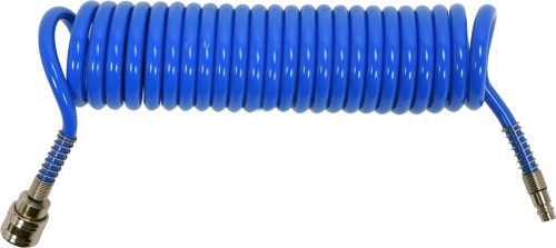 YATO  WĄŻ PNEUMATYCZNY SPIRALNY 6.5MMX10MMX5M PU Z SZYBKOZŁĄCZAMI YT-24204