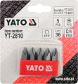 YATO ZESTAW BITÓW DO WKRĘTAKÓW UDAROWYCH PH2 5/16" 5 SZT. YT-2810