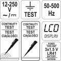 YATO WSKAŹNIK ELEKTRYCZNY 12~220V YT-28630
