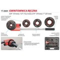 YATO GWINTOWNICA RĘCZNA 1/4"-5/4", KPL. 7 SZT. YT-2900