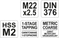 YATO GWINTOWNIK MASZYNOWY HSS M2, M22 YT-2949