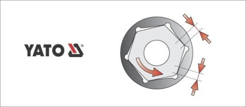 YATO NASADKA SZEŚCIOKĄTNA DŁUGA 3/8" 17MM YT-3831