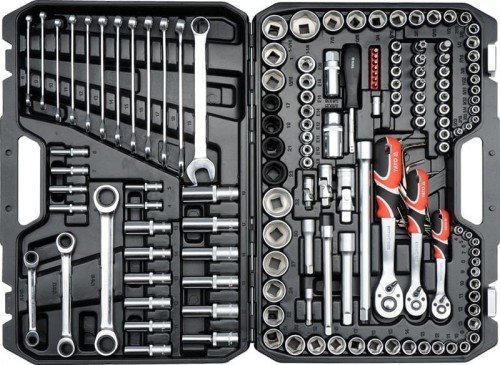 YATO ZESTAW NARZĘDZIOWY 1/4" 3/8" I 1/2" KPL 150 SZT. YT-38811 - DARMOWA WYSYŁKA