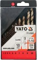 YATO ZESTAW WIERTEŁ DO METALU CO-HSS 10 SZT. 1-10MM YT-41603