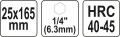 YATO WIERTŁO DO DREWNA 4-OSTRZOWE 25MM HEX YT-44687